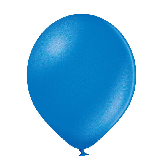 Latexballon Uni Metallic ca.30/33cmØ/100Stk. Blau