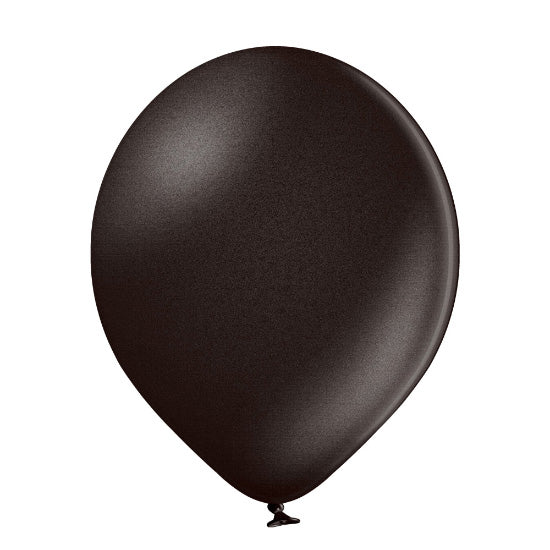 Latexballon Metallic Schwarz 100Stk./33cm 090