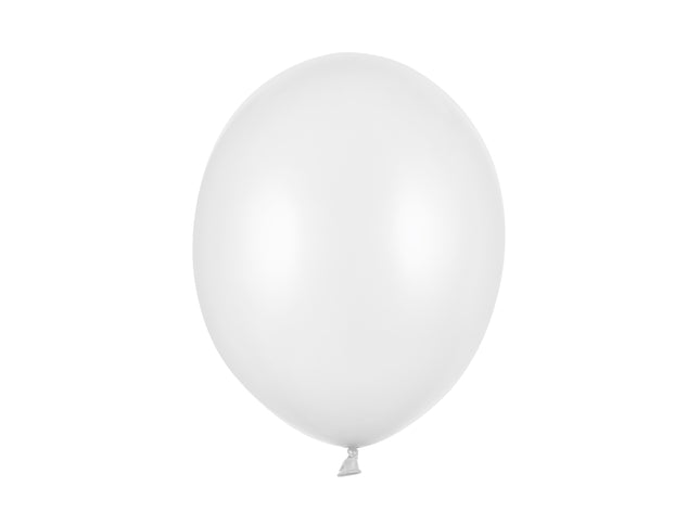 Latexballon Uni Metallic 30cmØ 100St. Pure White