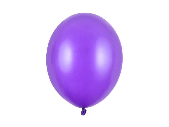 Latexballon Ø30cm "Uni Metallic" | 10 Stk. Purple