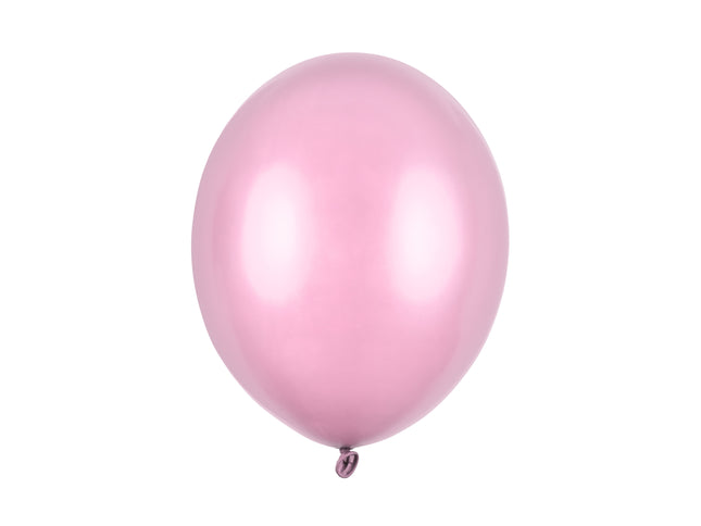 Latexballon Ø30cm "Uni Metallic" | 10 Stk. Candy Pink