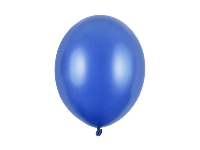 Latexballon Ø30cm "Uni Metallic" | 100 Stk. Blue