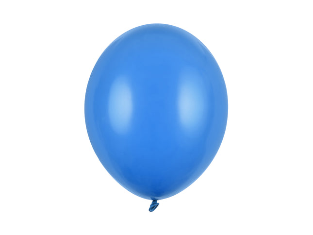 Latexballon Ø30cm "Uni Pastell" | 10 Stk. Cornfl. Blue