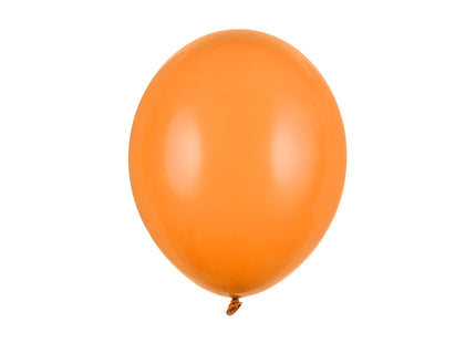 Latexballon Ø30cm "Uni Pastell" | 10 Stk. Mand. Orange