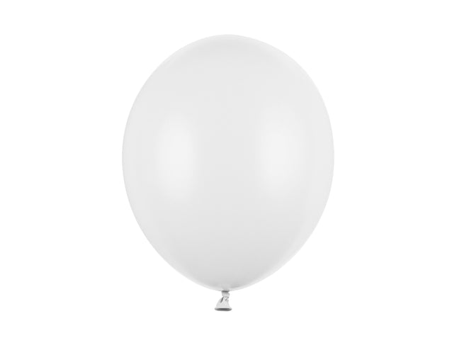 Latexballon Ø30cm "Uni Pastell" | 10 Stk. Pure White