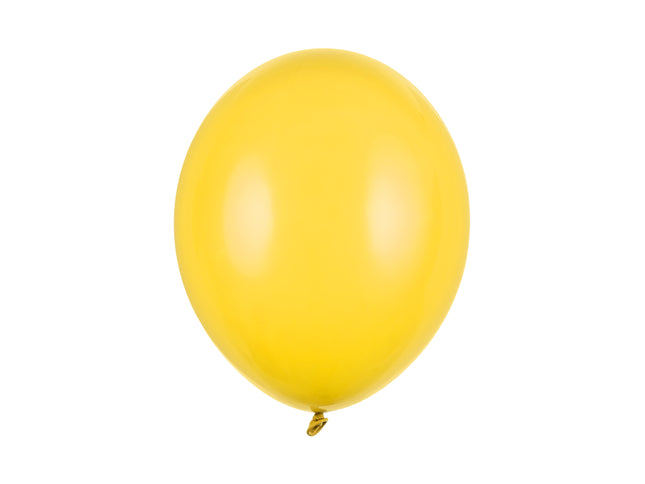 Latexballon Ø30cm "Uni Pastell" | 10 Stk. Honey Yellow