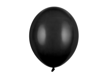 Latexballon 30cmØ Uni Pastell | 50Stk. - Schwarz