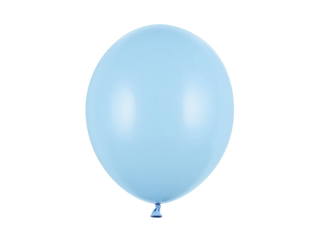 Latexballon Ø30cm "Uni Pastell" | 10 Stk. Baby Blue