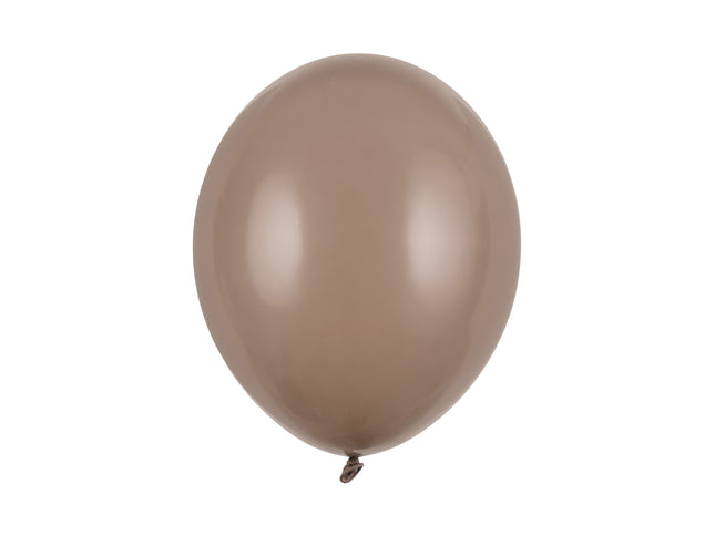 Latexballon Ø30cm "Uni Pastell" | 10 Stk. Cappuccino