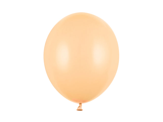 Latexballon Ø30cm "Uni Pastell" | 10 Stk. Light Peach