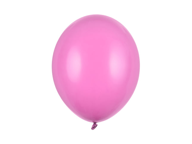 Latexballon Ø30cm "Uni Pastell" | 10 Stk. Fuchsia