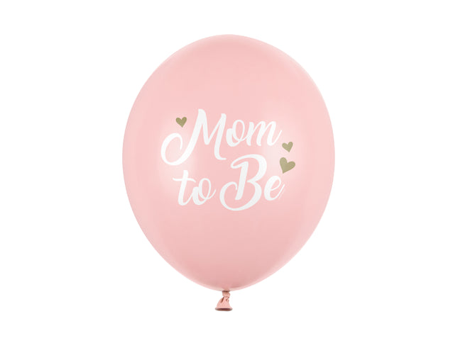 Latexballon Ø30cm "Mom to Be" | 6 Stk. - Pastel Pink