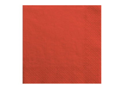 Servietten Uni 33x33 cm/ 20St. Rot