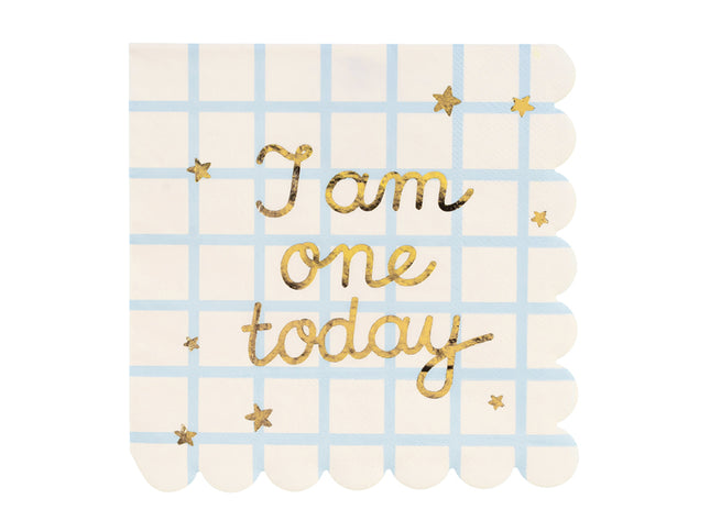 Servietten I am one today 33x33cm/12St.