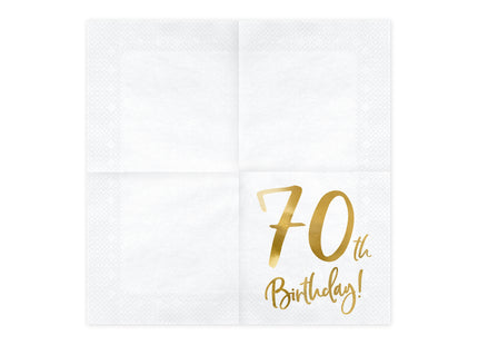 Servietten "Birthday Gold" 20Stk./33x33cm | #70