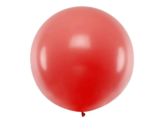 1 Latexballon "Uni Pastell" 1mØ | Rot