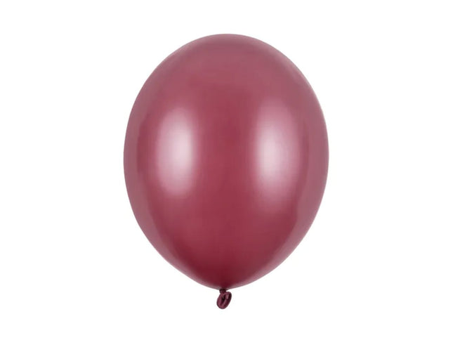 Latexballon Ø30cm "Uni Pastell" | 50 Stk. Maroon