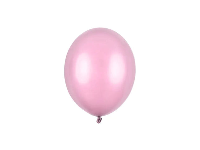 100 Latexballons "Uni Metallic" 12cm Ø | Candy Pink