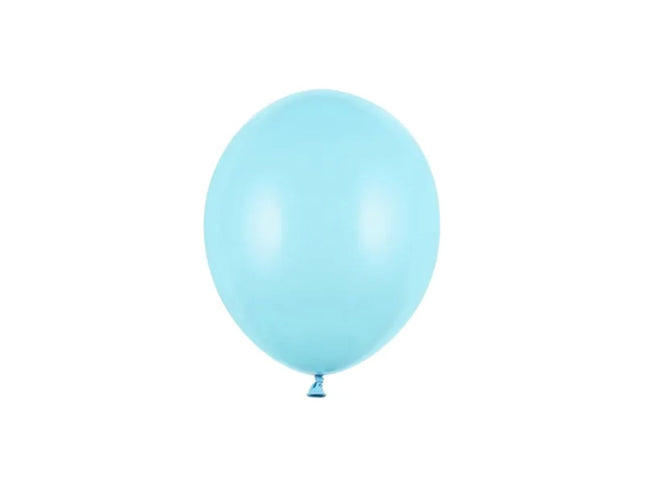 100 Latexballons "Uni Pastell" 12cm Ø | Light Blue