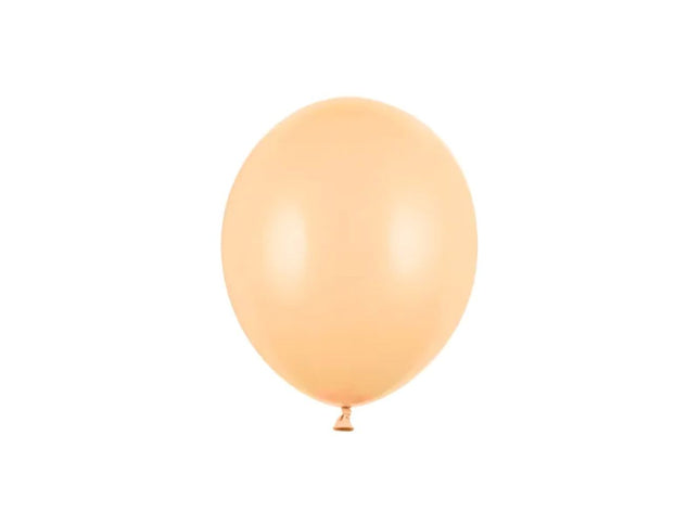 100 Latexballons "Uni Pastell" 12cm Ø | Light Peach