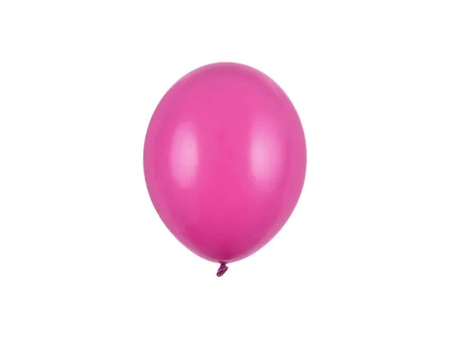 100 Latexballons "Uni Pastell" 12cm Ø | Hot Pink