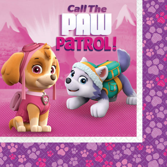 "Pink Paw Patrol" | Servietten 20Stk./33x33cm